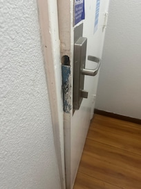 Door lock very hard to get latched