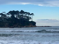Denhams beach on a winter evening