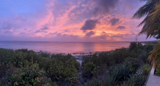 Sunset from the pool deck