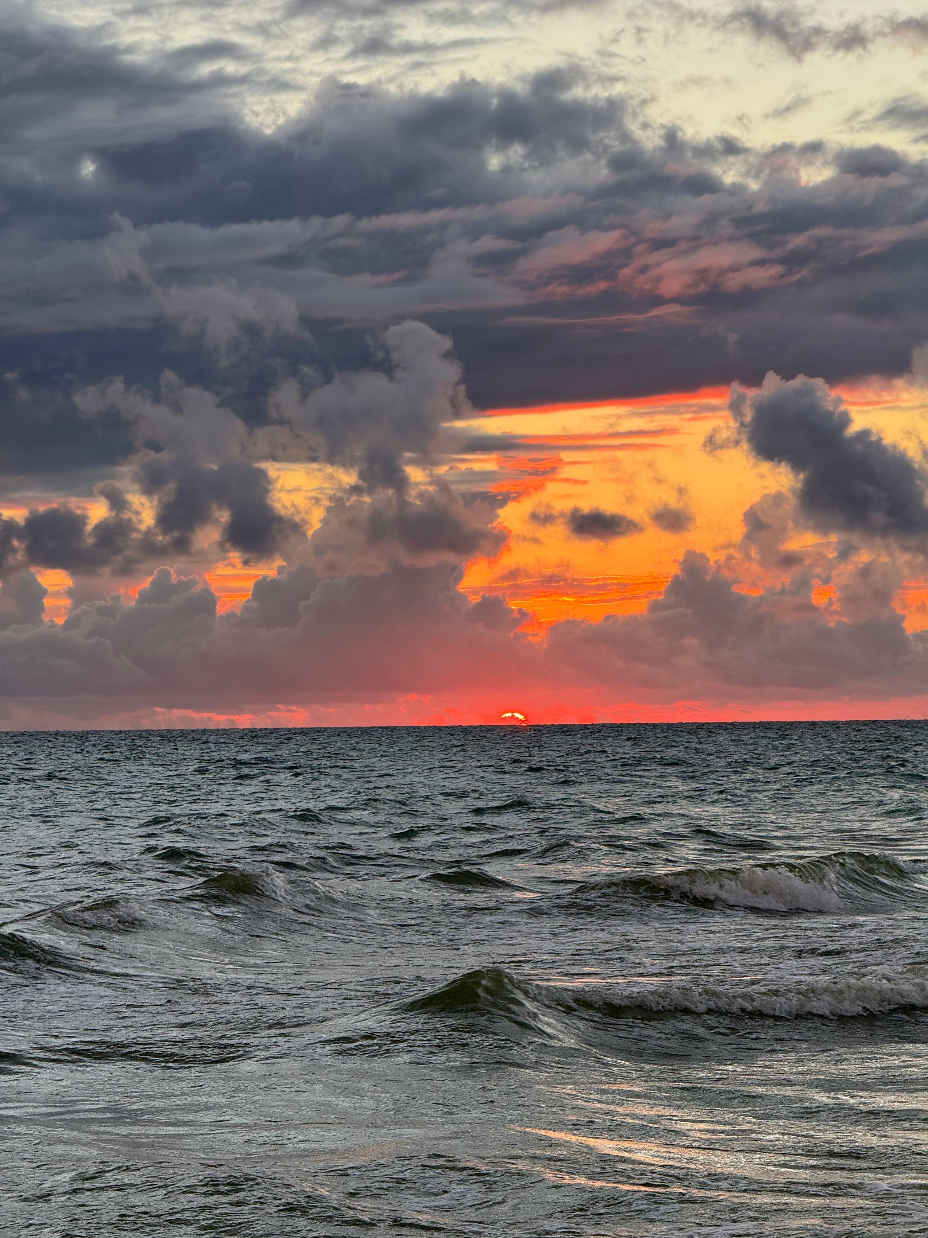 Beautiful sunset on our last night there.  