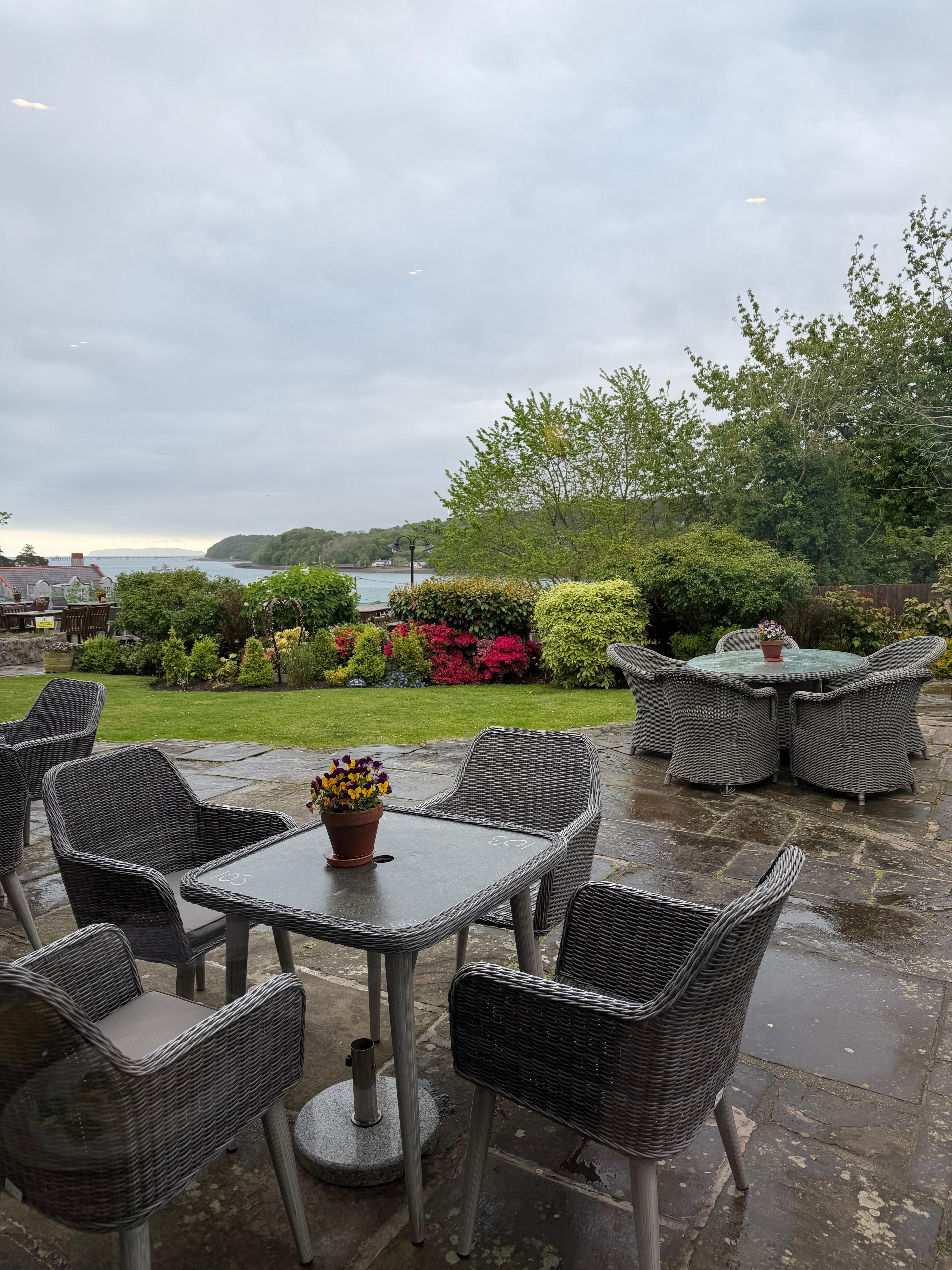 The hotel garden