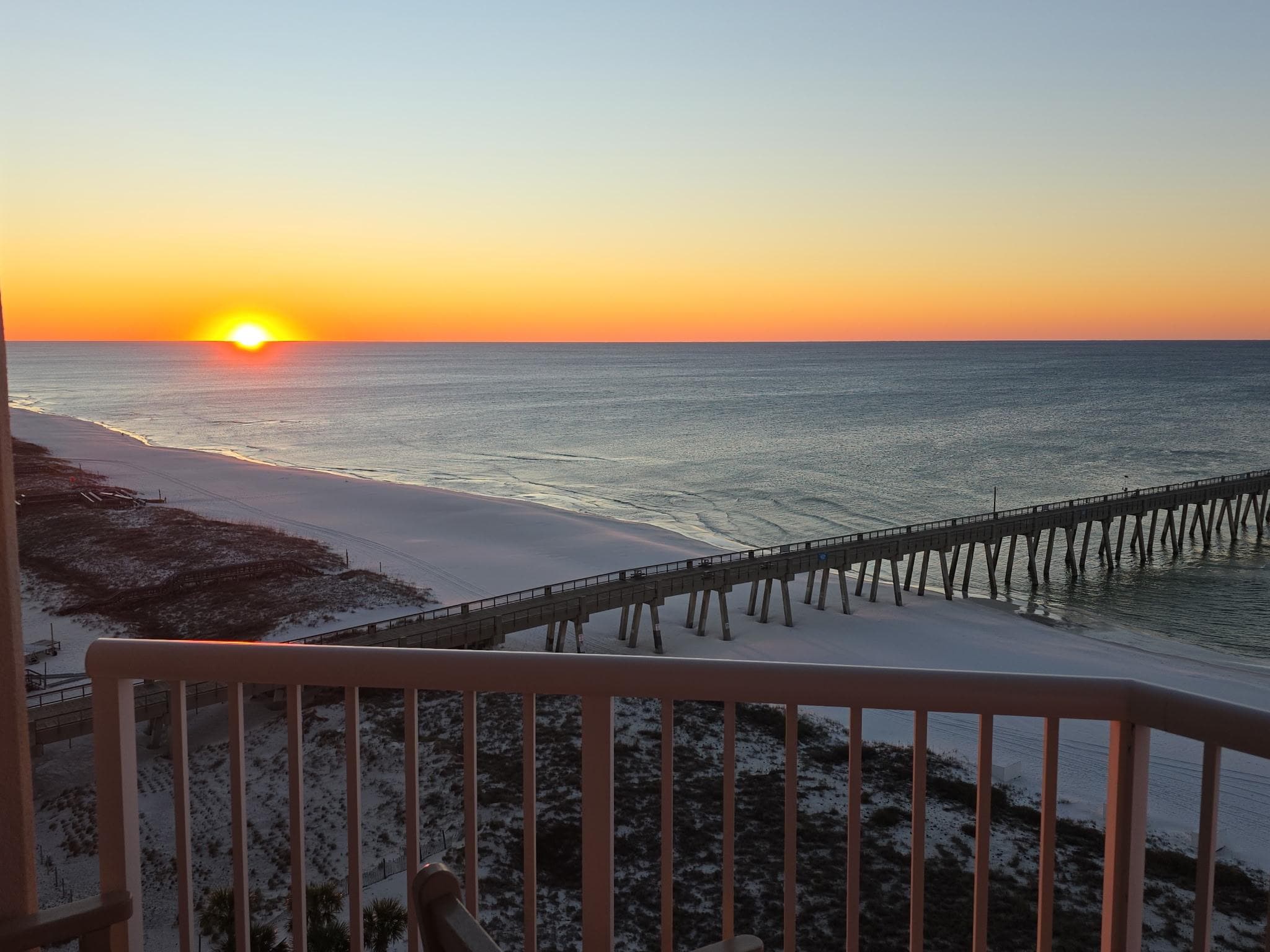 Sunrise from the balcony