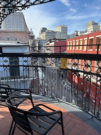 3rd floor balcony. Perfect for people watching and enjoying a coffee or cocktail