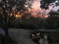 Sunset view from the porch.