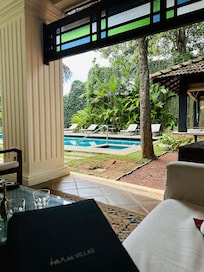 View from our private “living room”