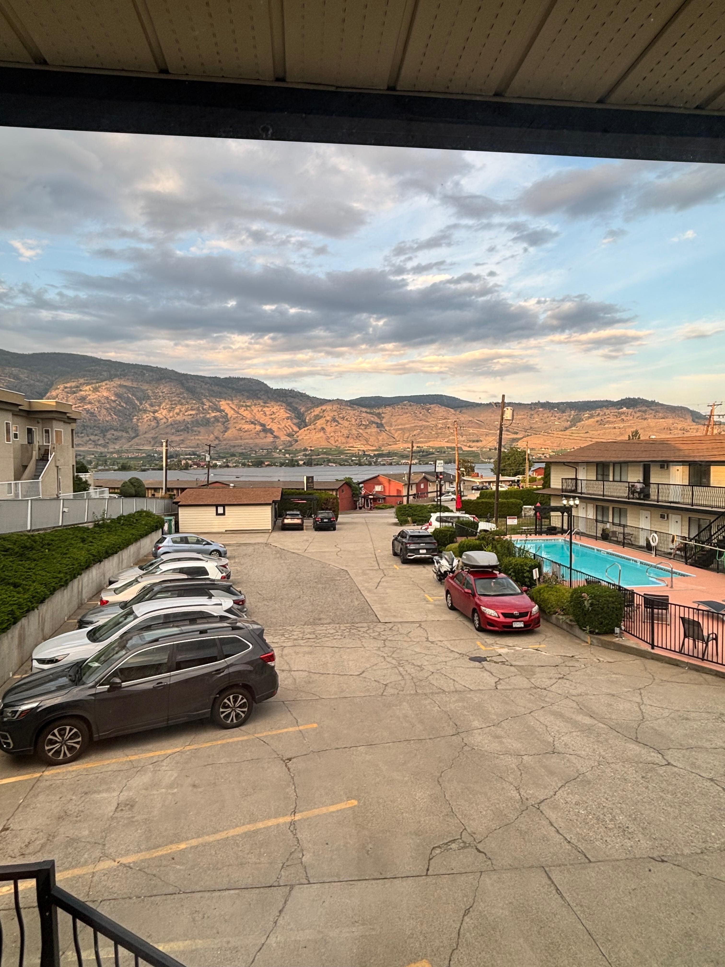 The view from the car park.