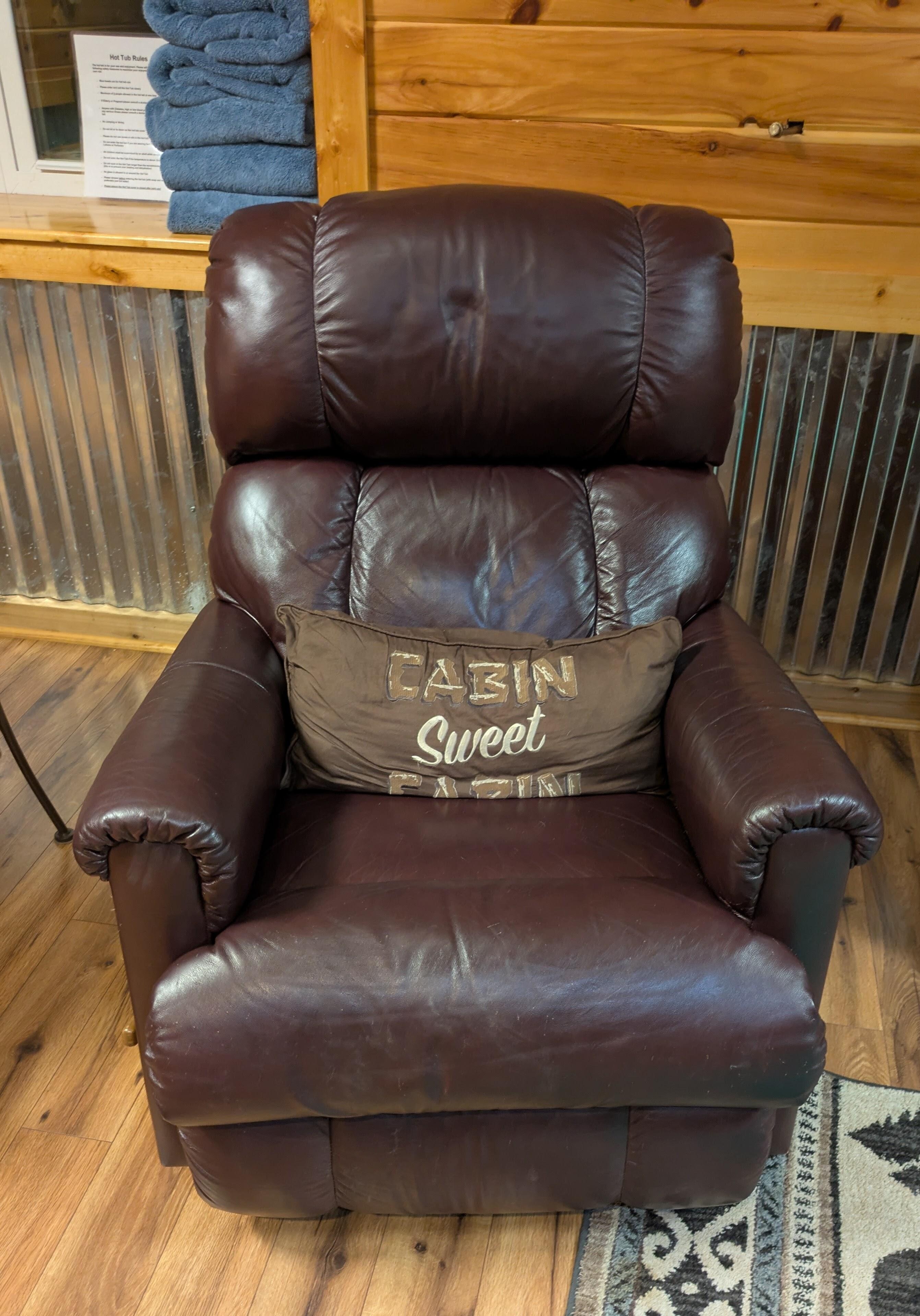This recliner was the perfect spot!