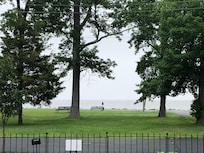 View of the river across the street from house.