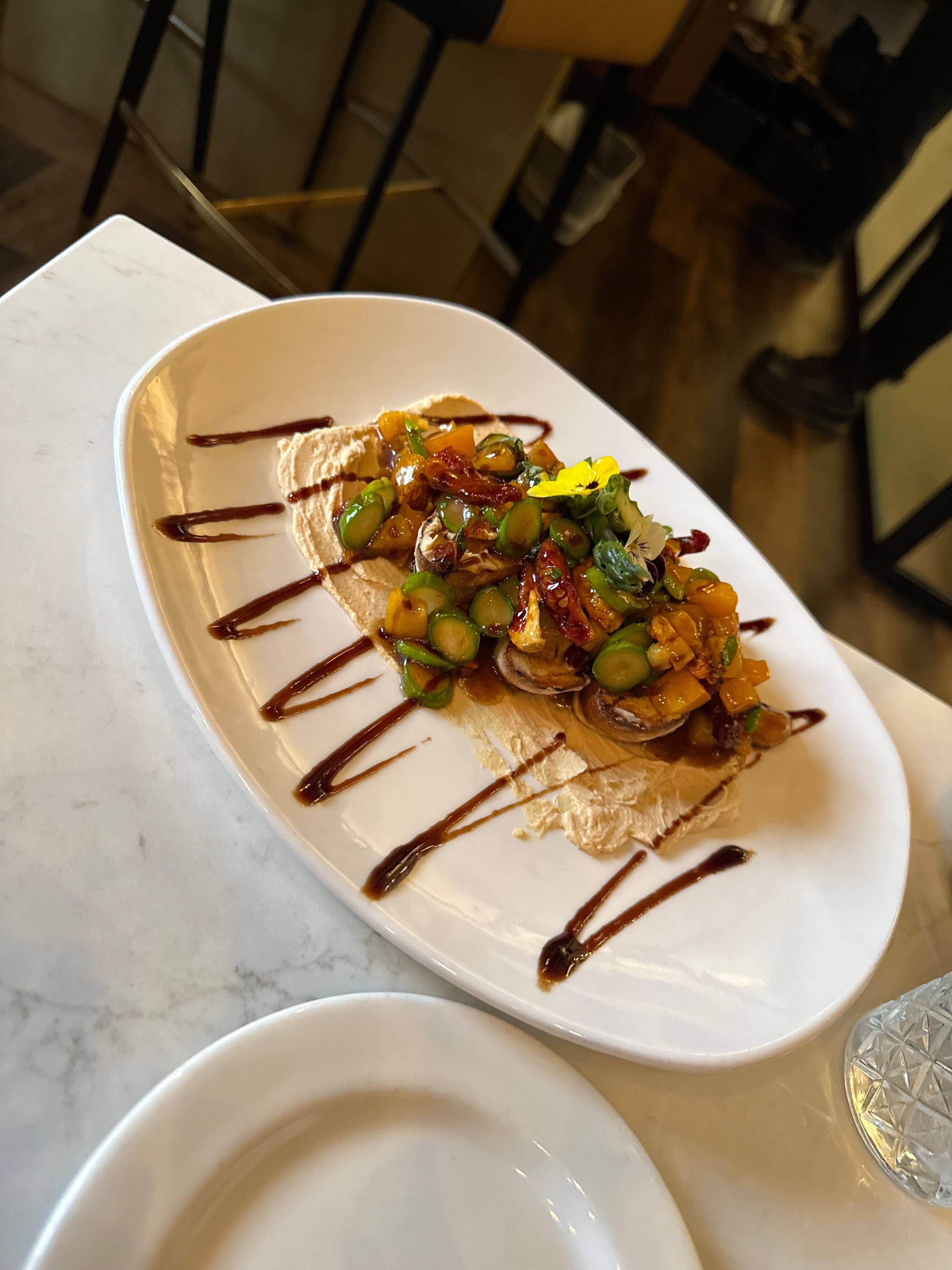 Asparagus bruschetta 