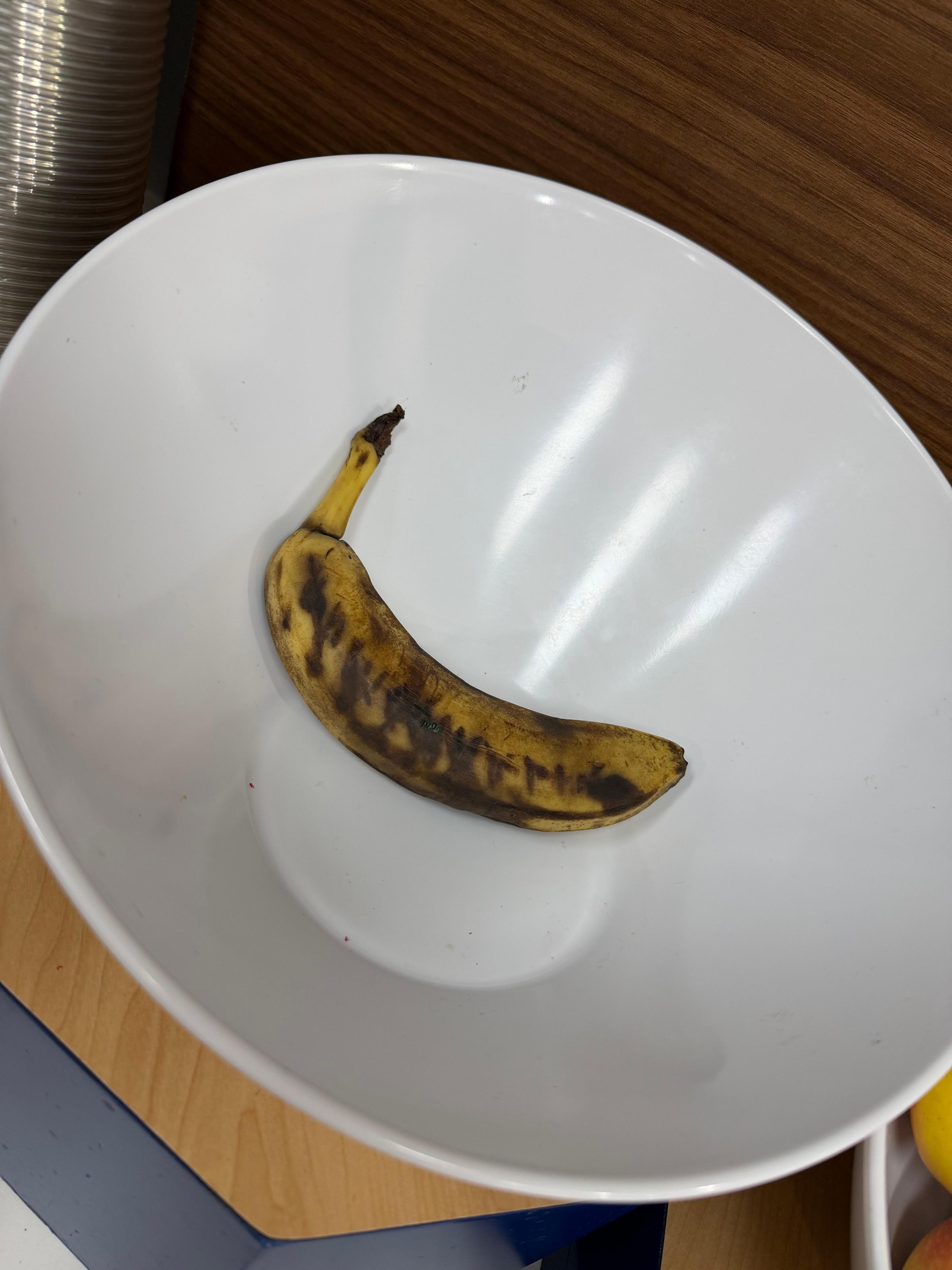 One rotten banana offered