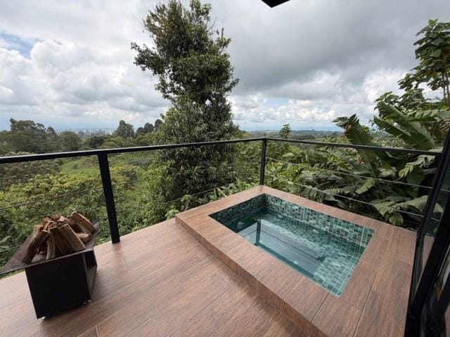 Private jacuzzi w/View