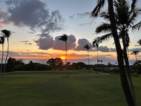 Sunset from the lanai.