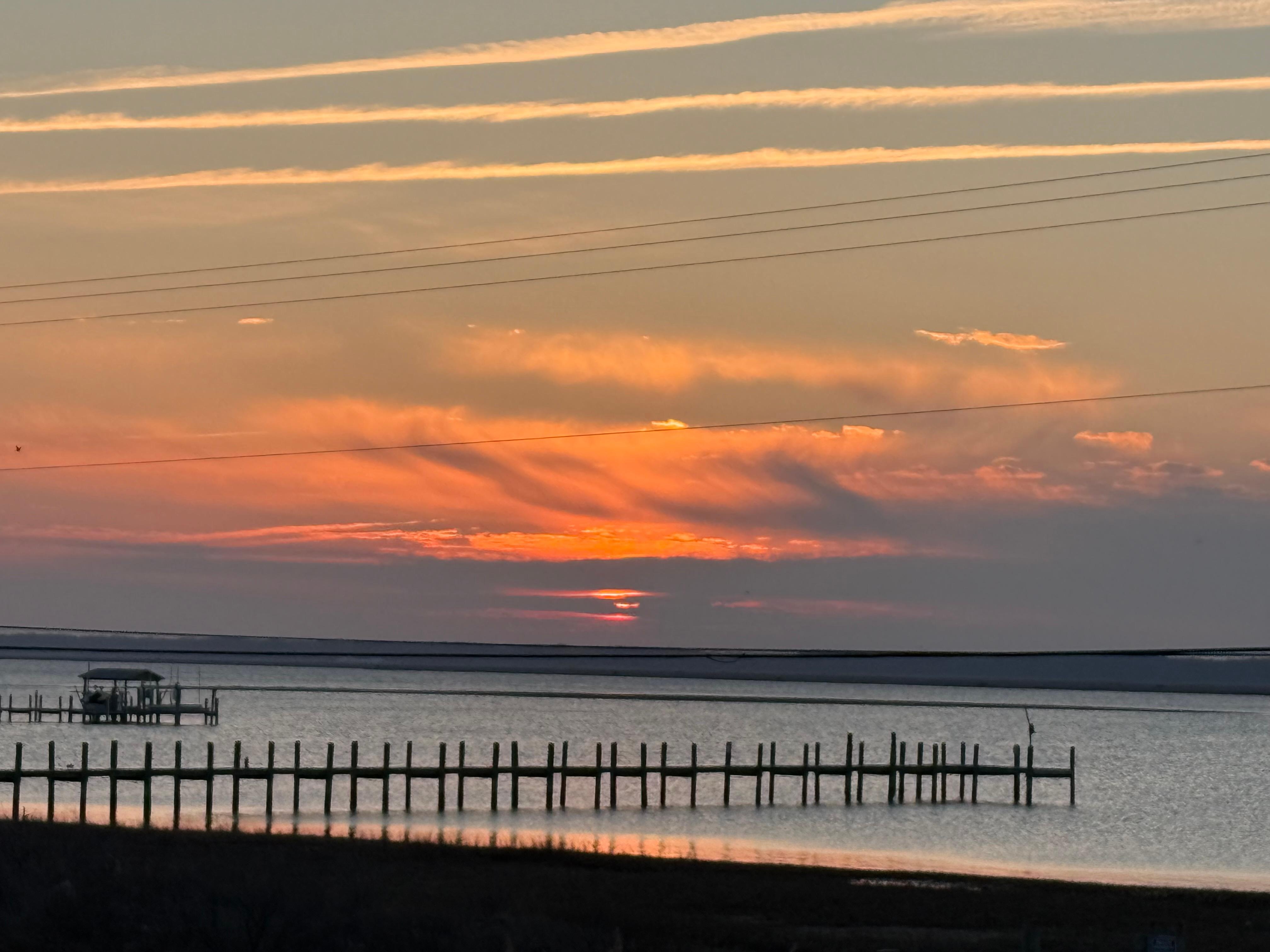 Sunset from the deck