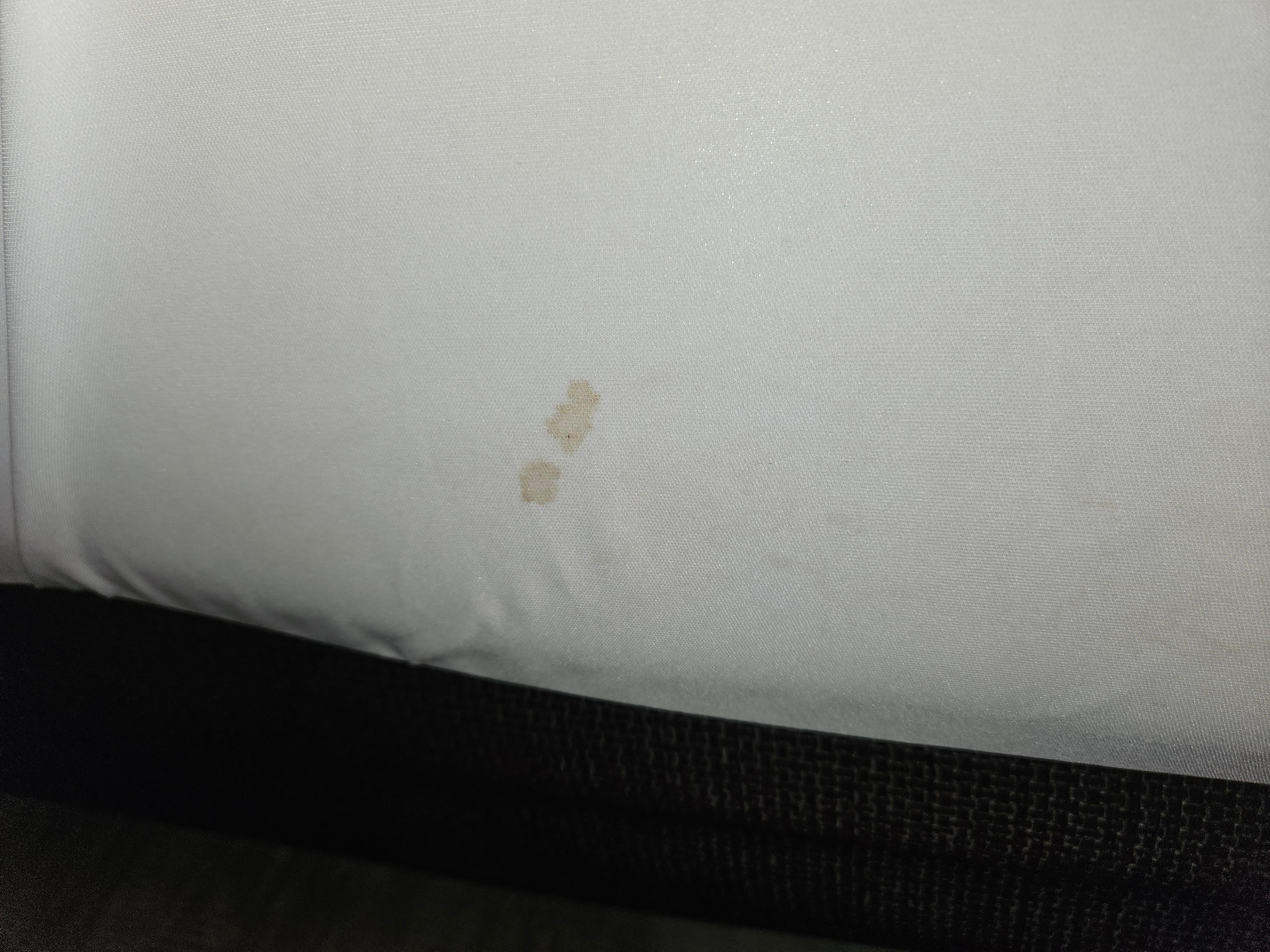 The bed sheets