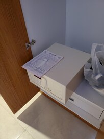 In room safe that is supposed to be bolted down, was portable for thieves' convenience