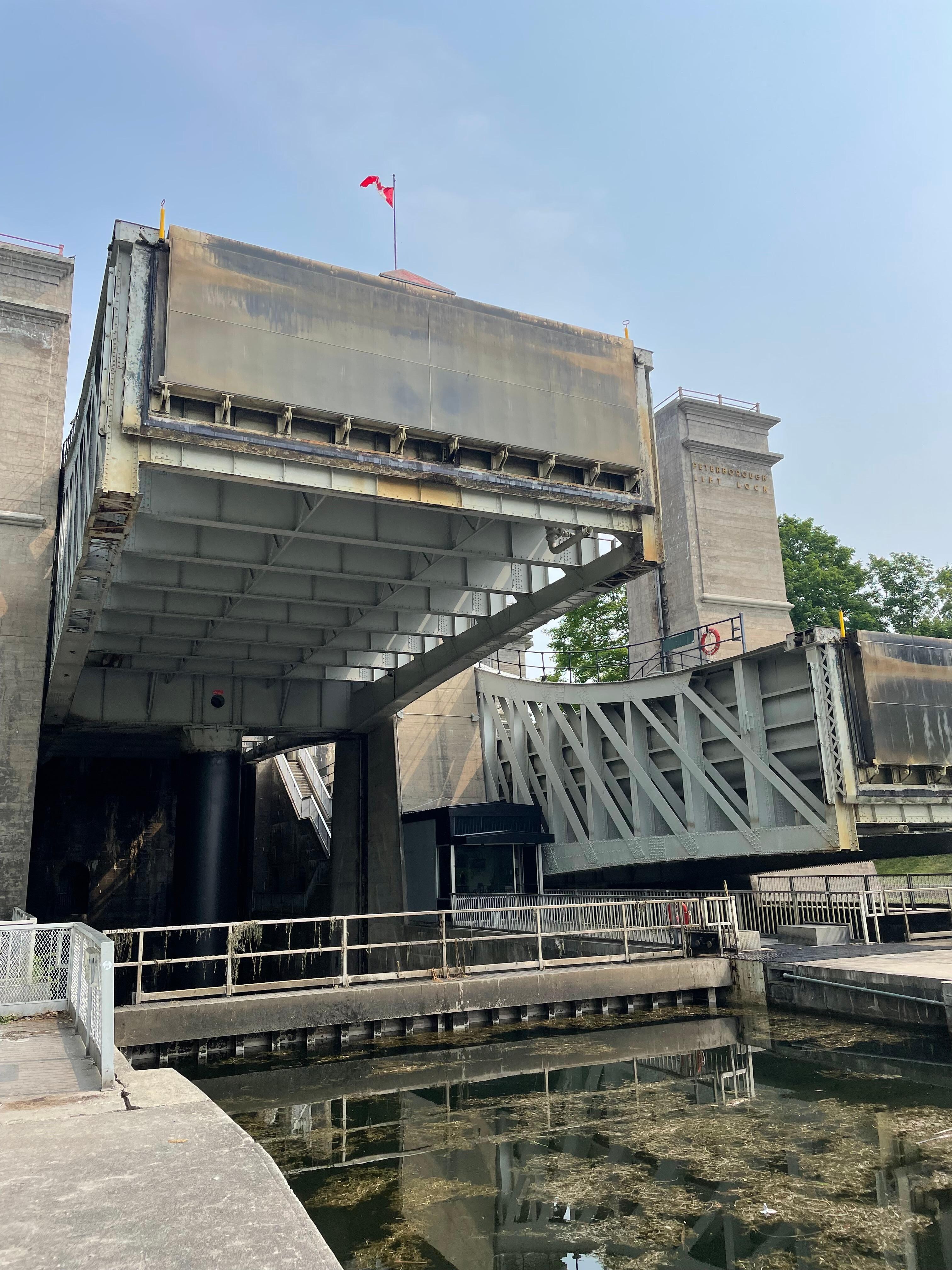 Peterborough lift lock. 