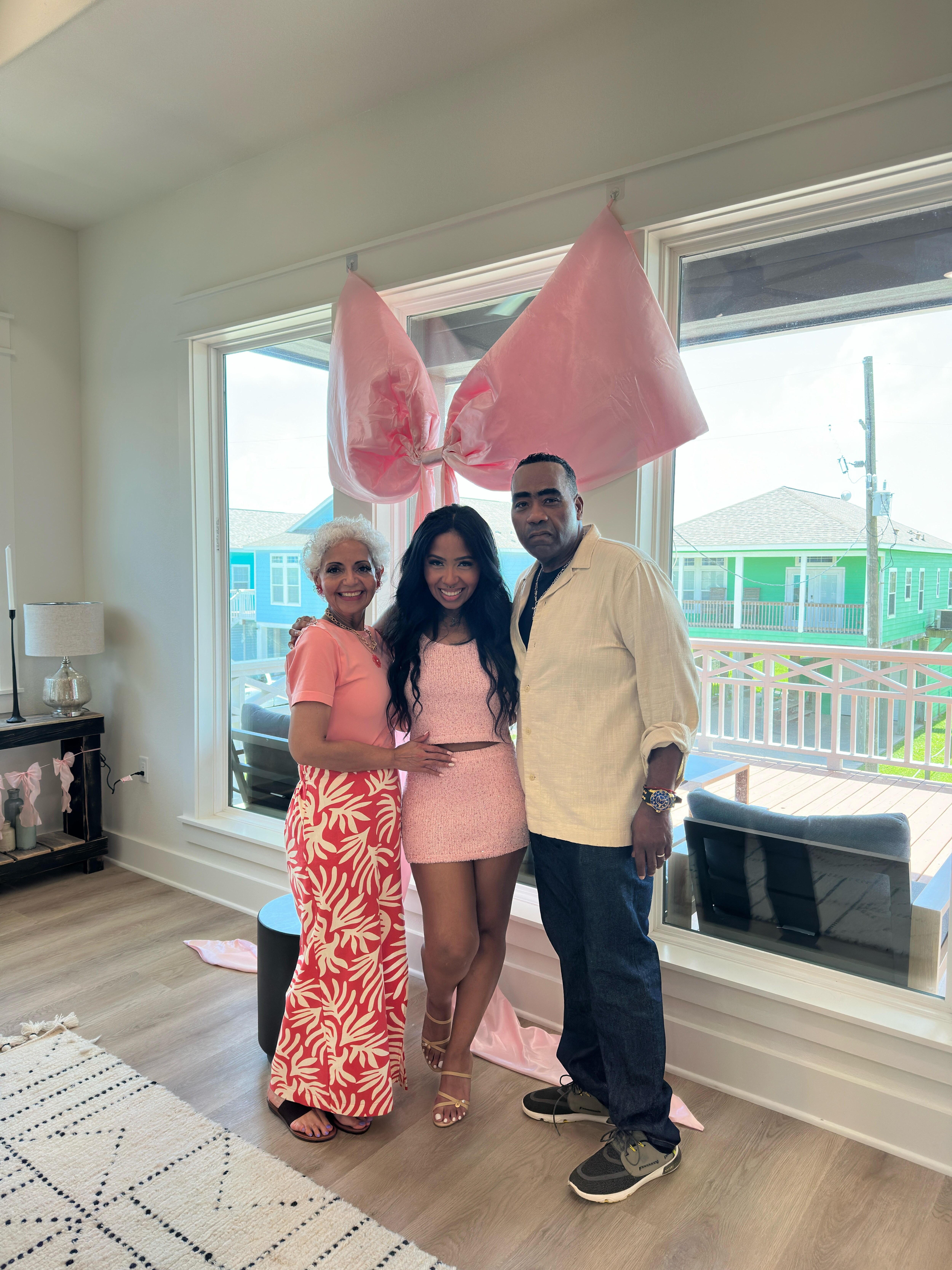 “ Birthday Girl” with mom and dad.