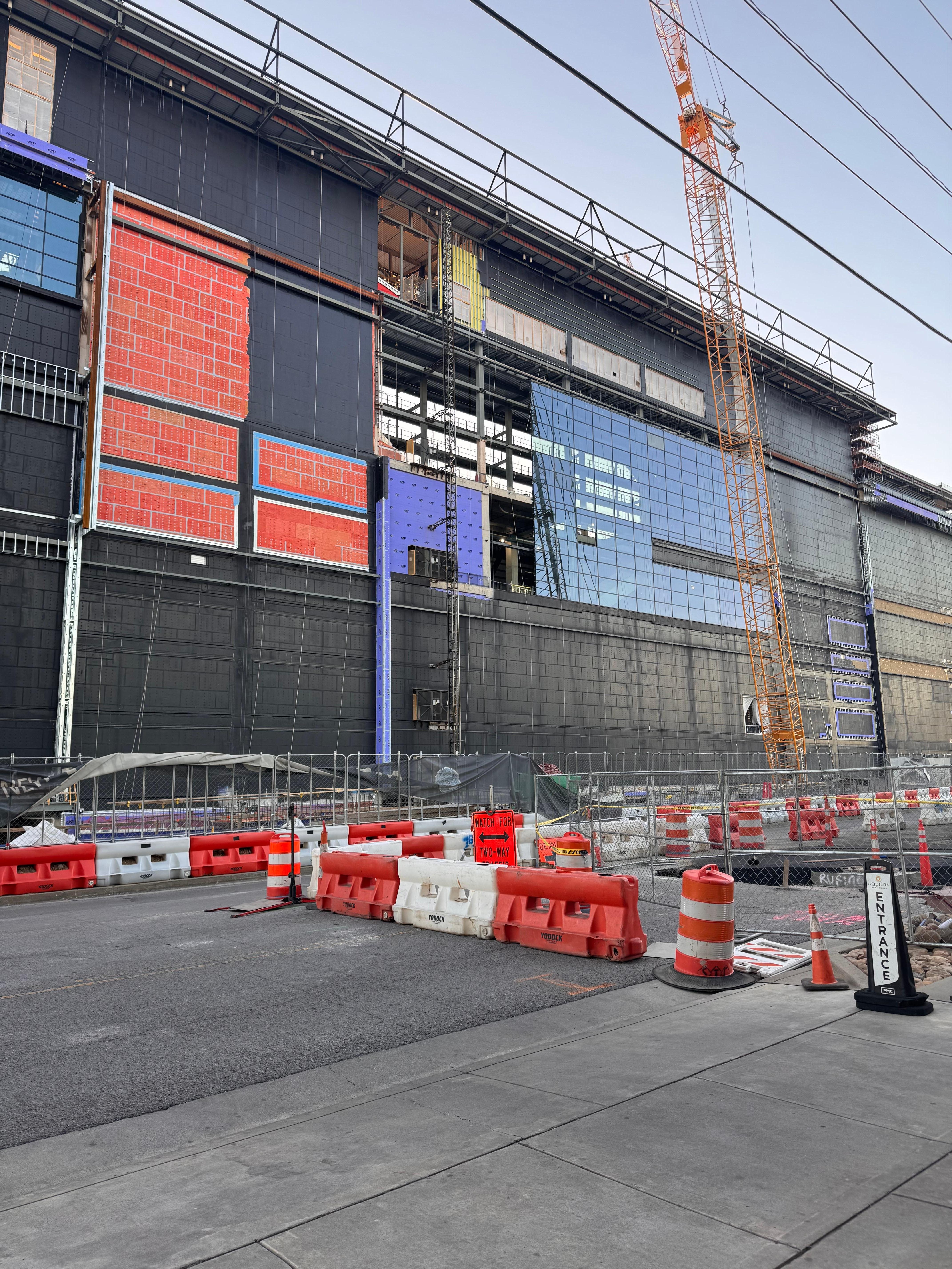 Tennessee Titas stadium still under construction. This is pic from right outside hotel. So close so this will be a great place to stay when stadium opens.  