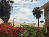 Sandboarding activity nearby - view from street