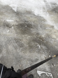 Showcasing how thick the ice was due to long-term lack of maintenance