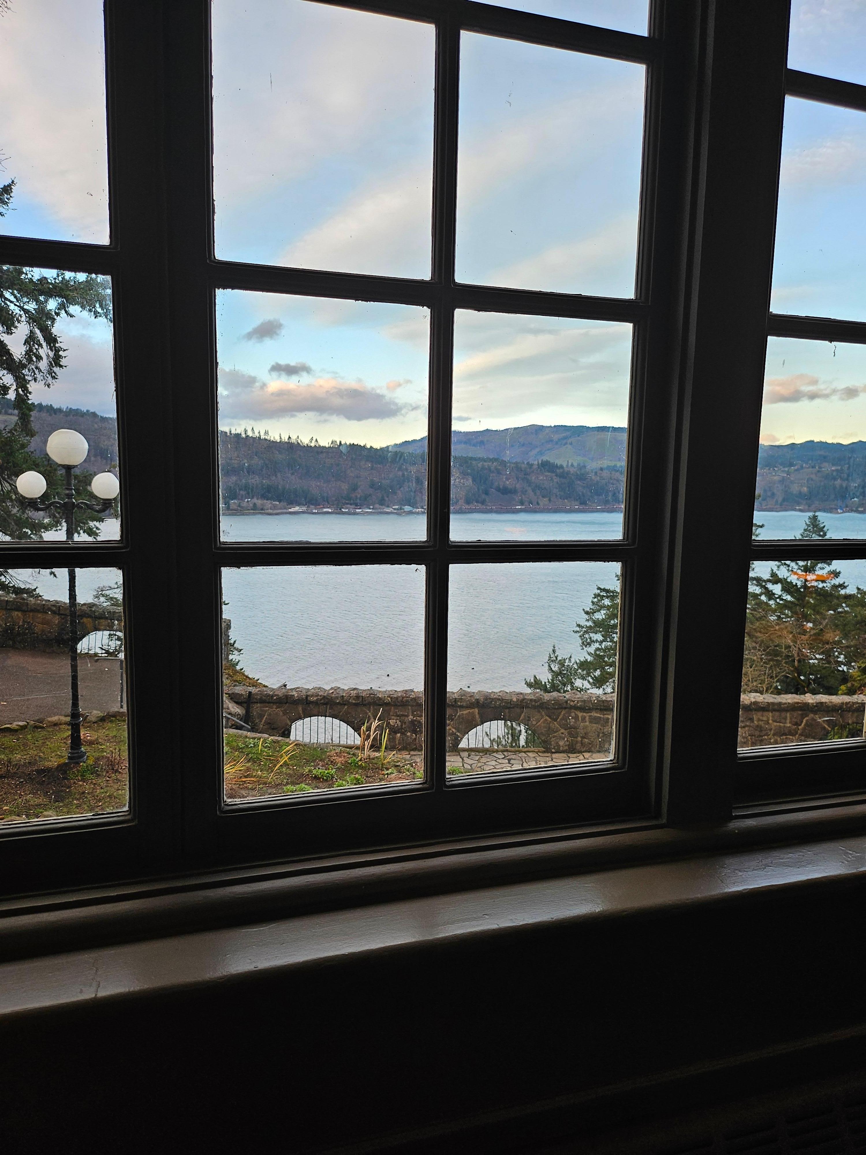 View from the hotel dining room