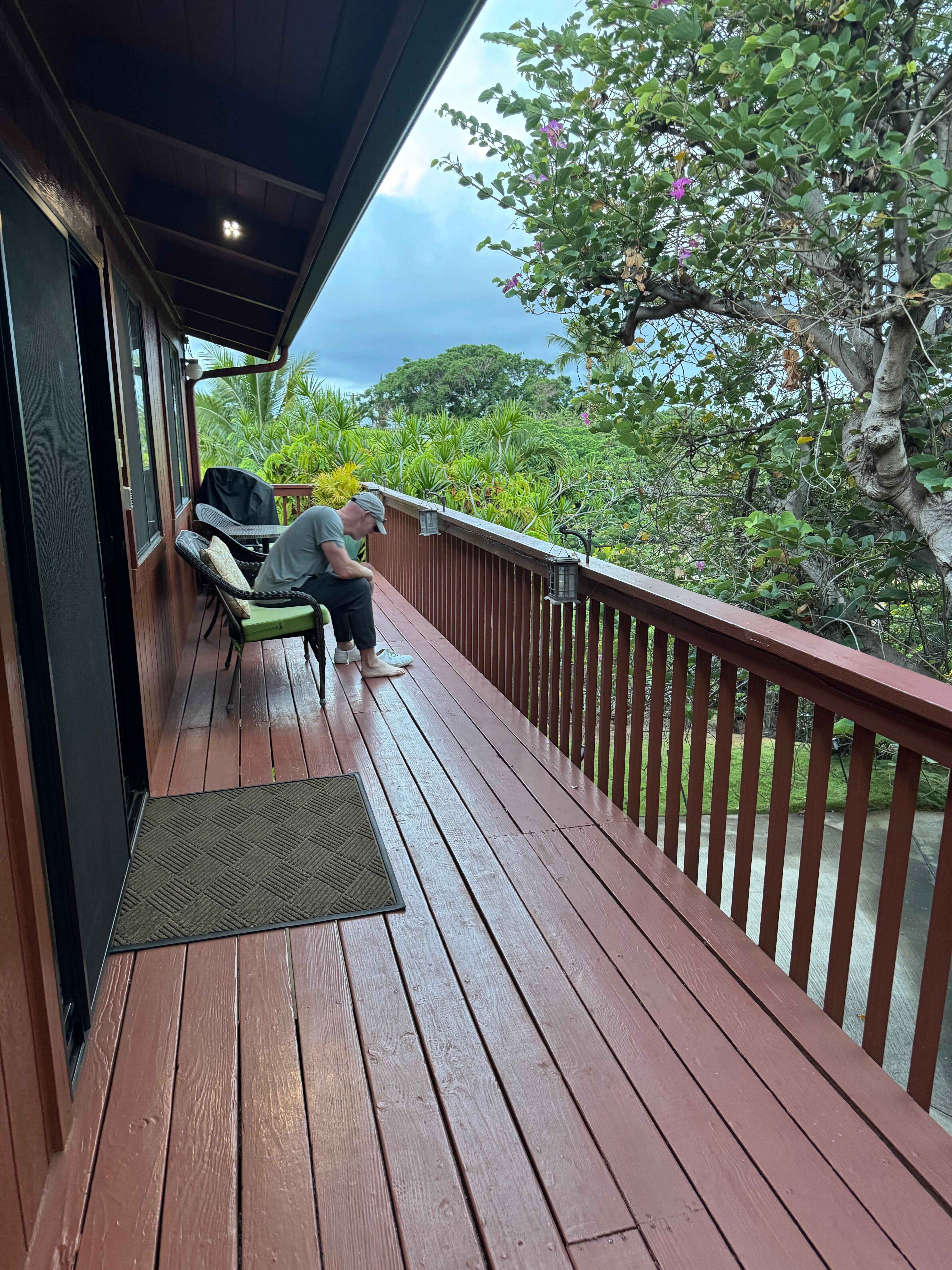 Beginning and ending the day here