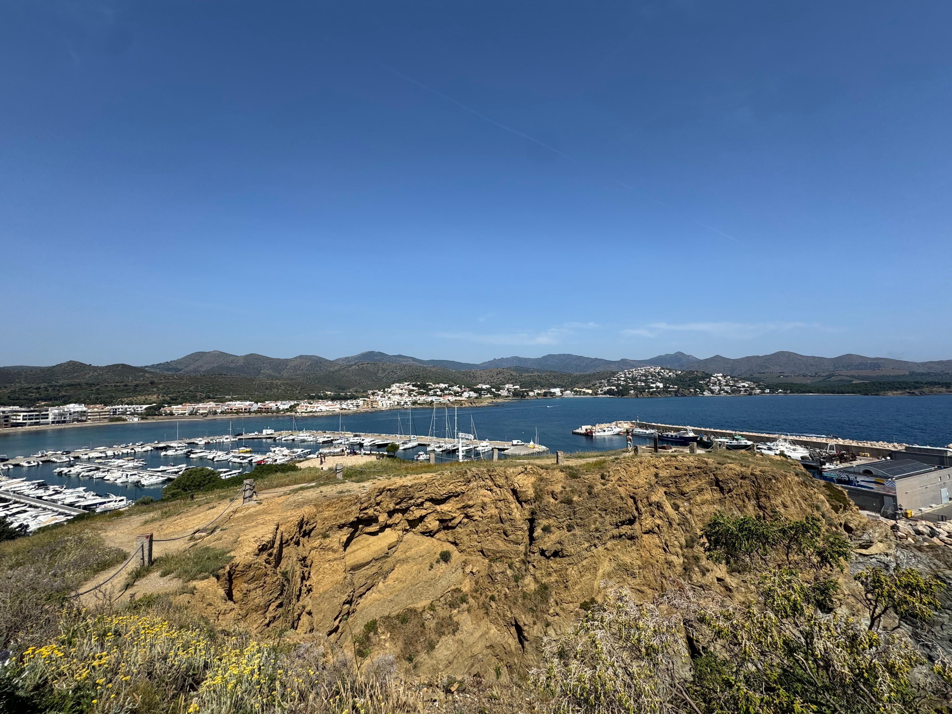 View from nearby hill