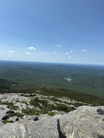 MT Monadnock summit - incredible 360 view for miles all the way into Vermont - the white
