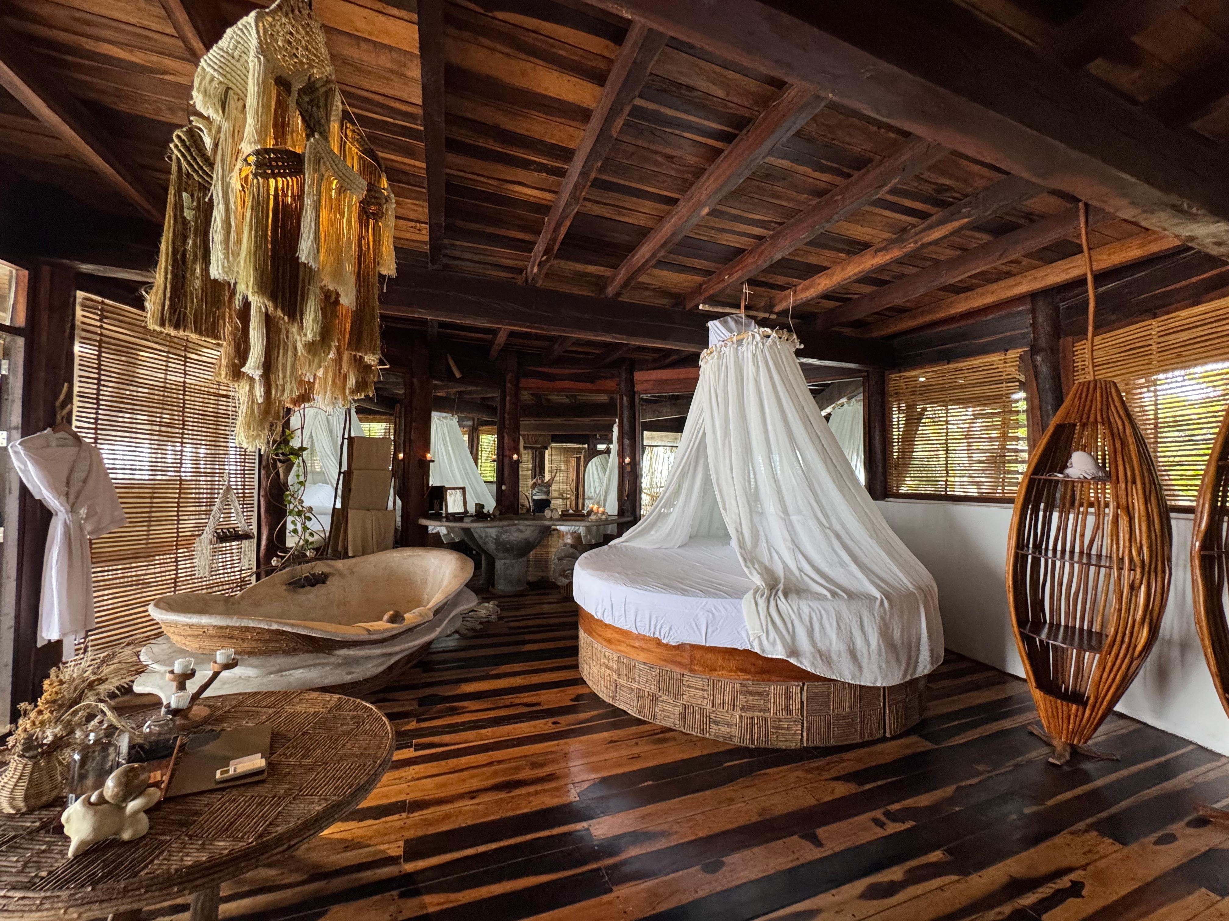 The room was beautiful; but it needs more attention from the cleaning staff 