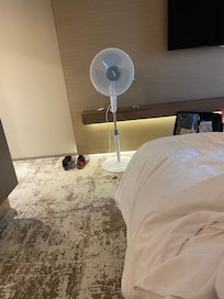 The fan they gave me instead of fixing the Air conditioner or moving me to another room