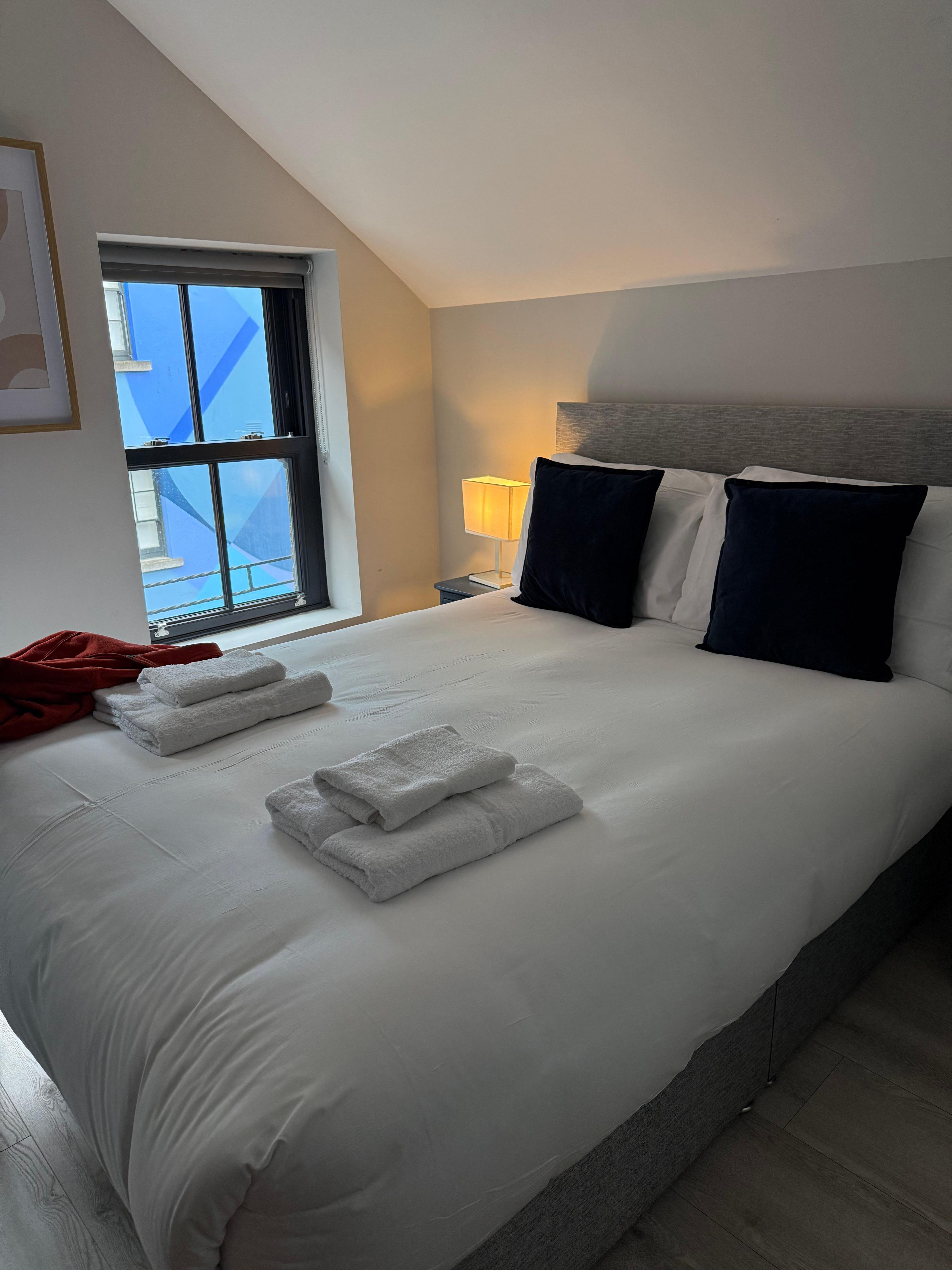 Their cozy room. Cozy but comfortable.
