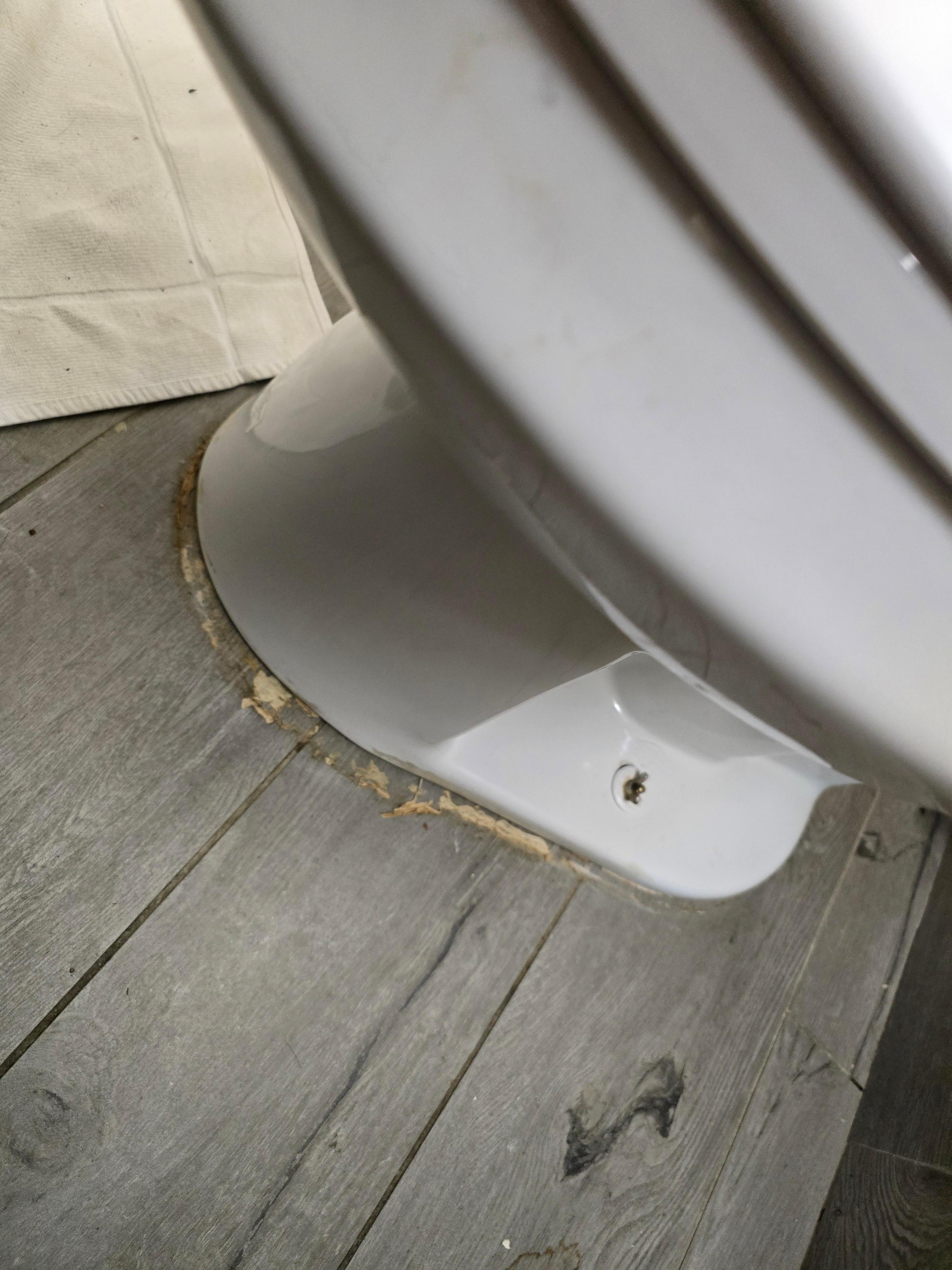 Toilet was also completely loose.