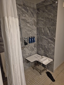 Shower drained into bathroom & hallway