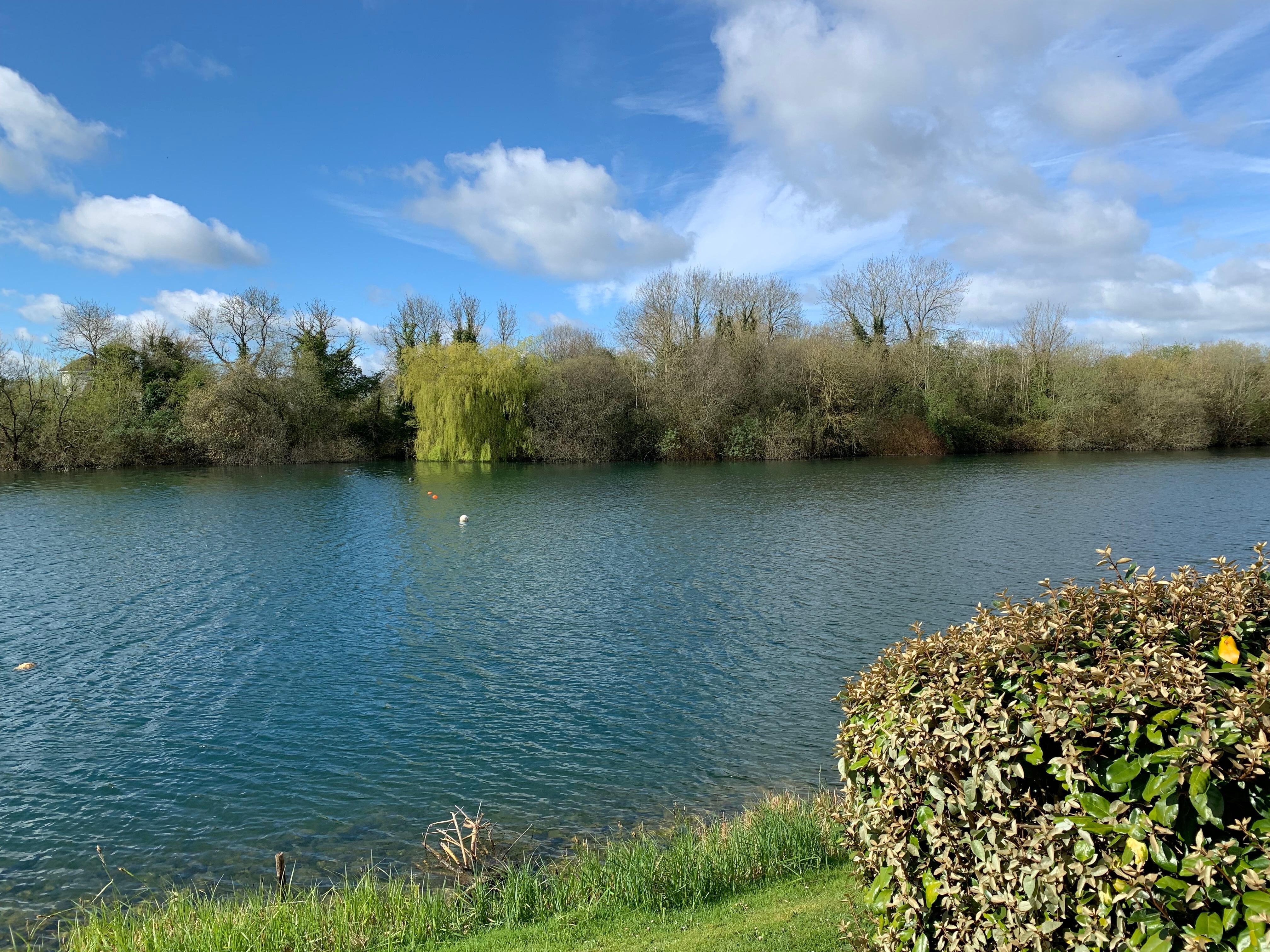 Overlooking Spring lake