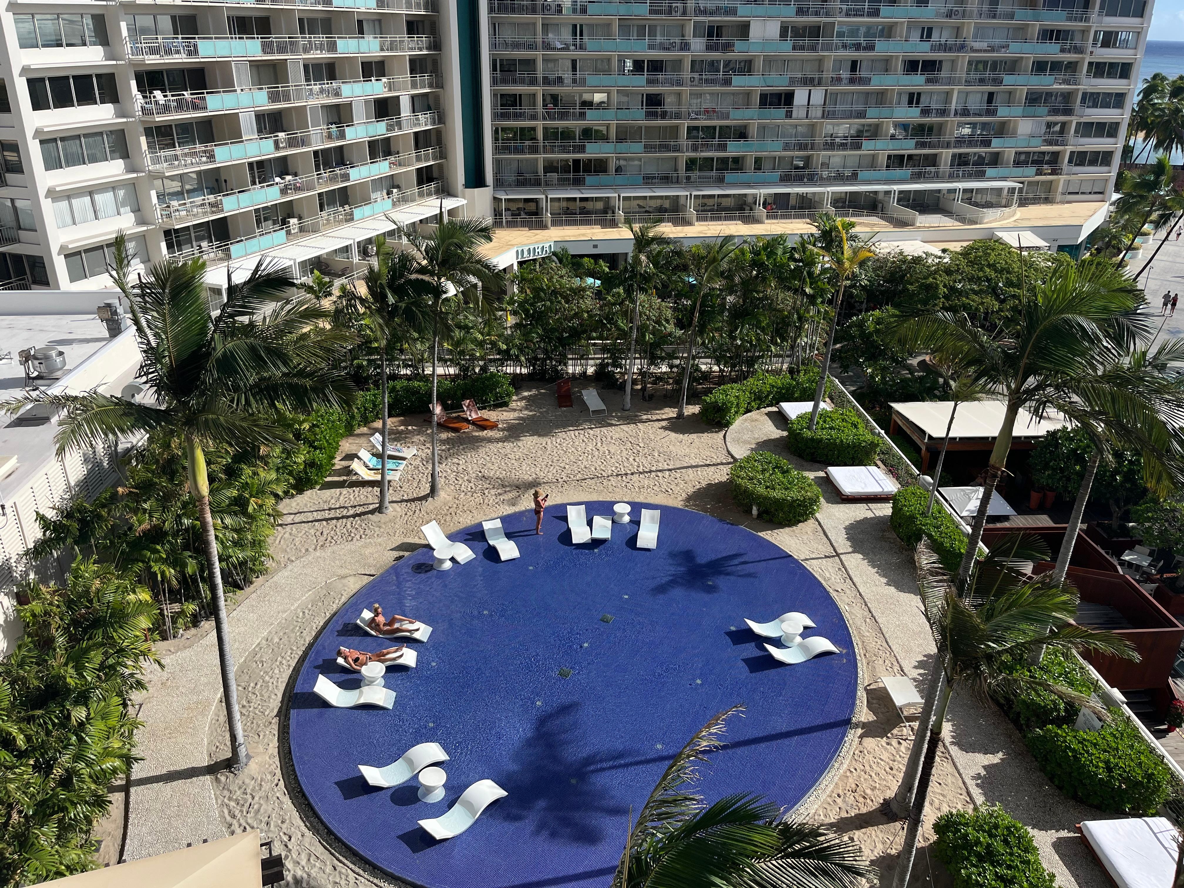 Quiet pool on upper deck. Adults only 