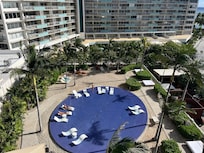 Quiet pool on upper deck. Adults only