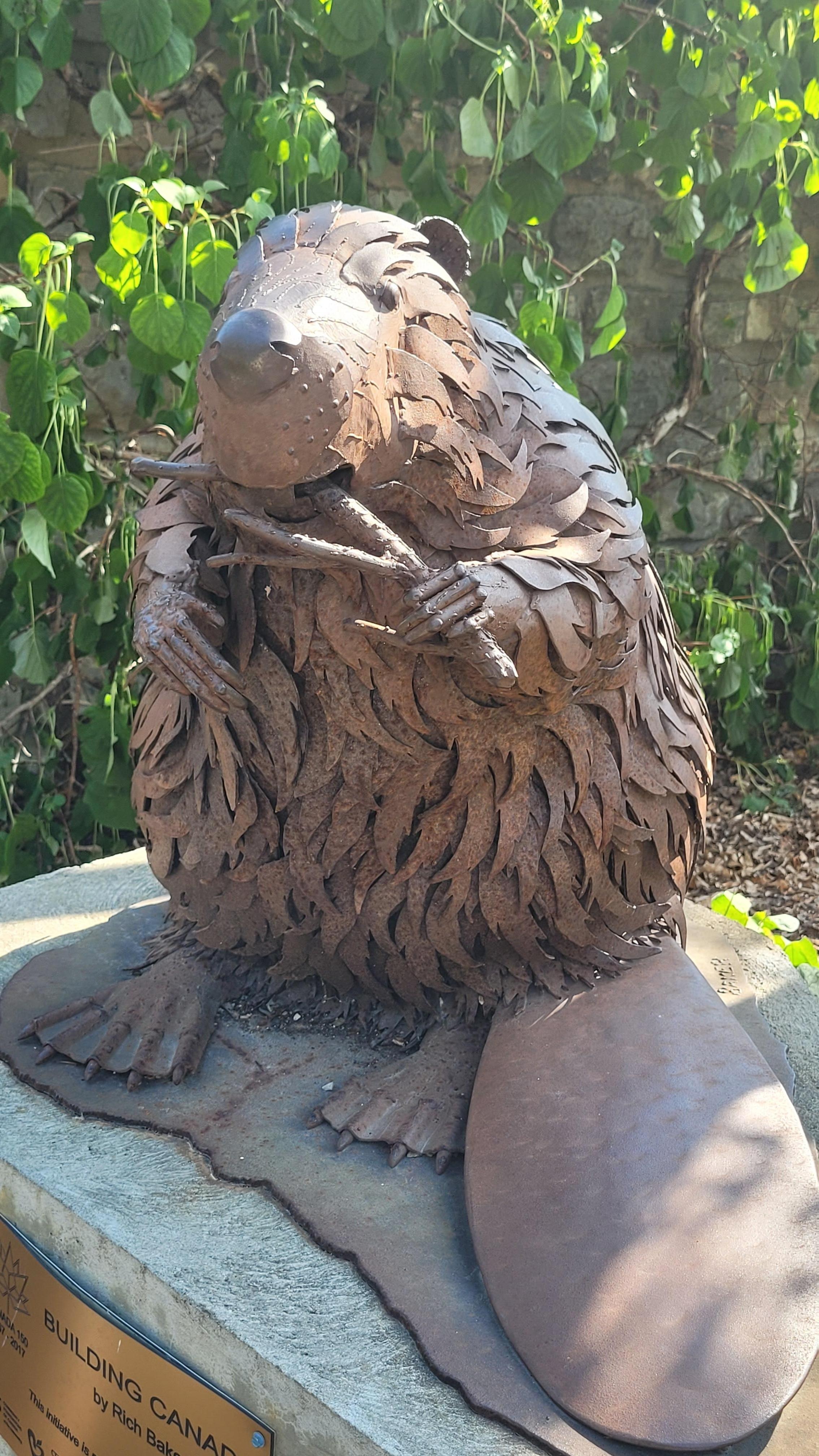 Cool beaver statue in Fergus