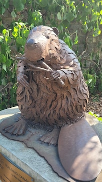 Cool beaver statue in Fergus