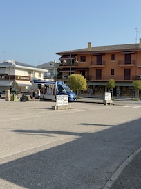 View from outside dining area