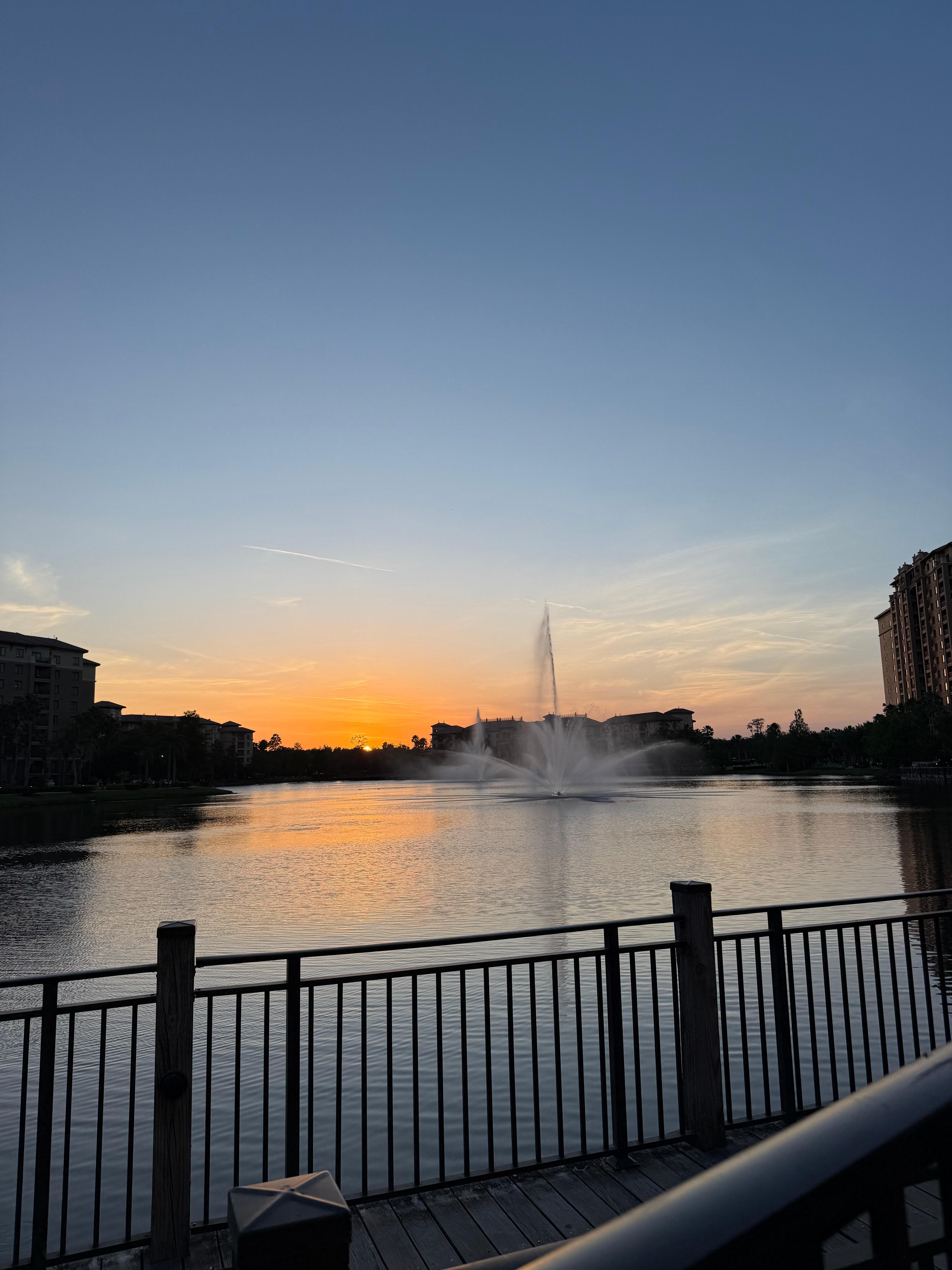 Sunset on property 