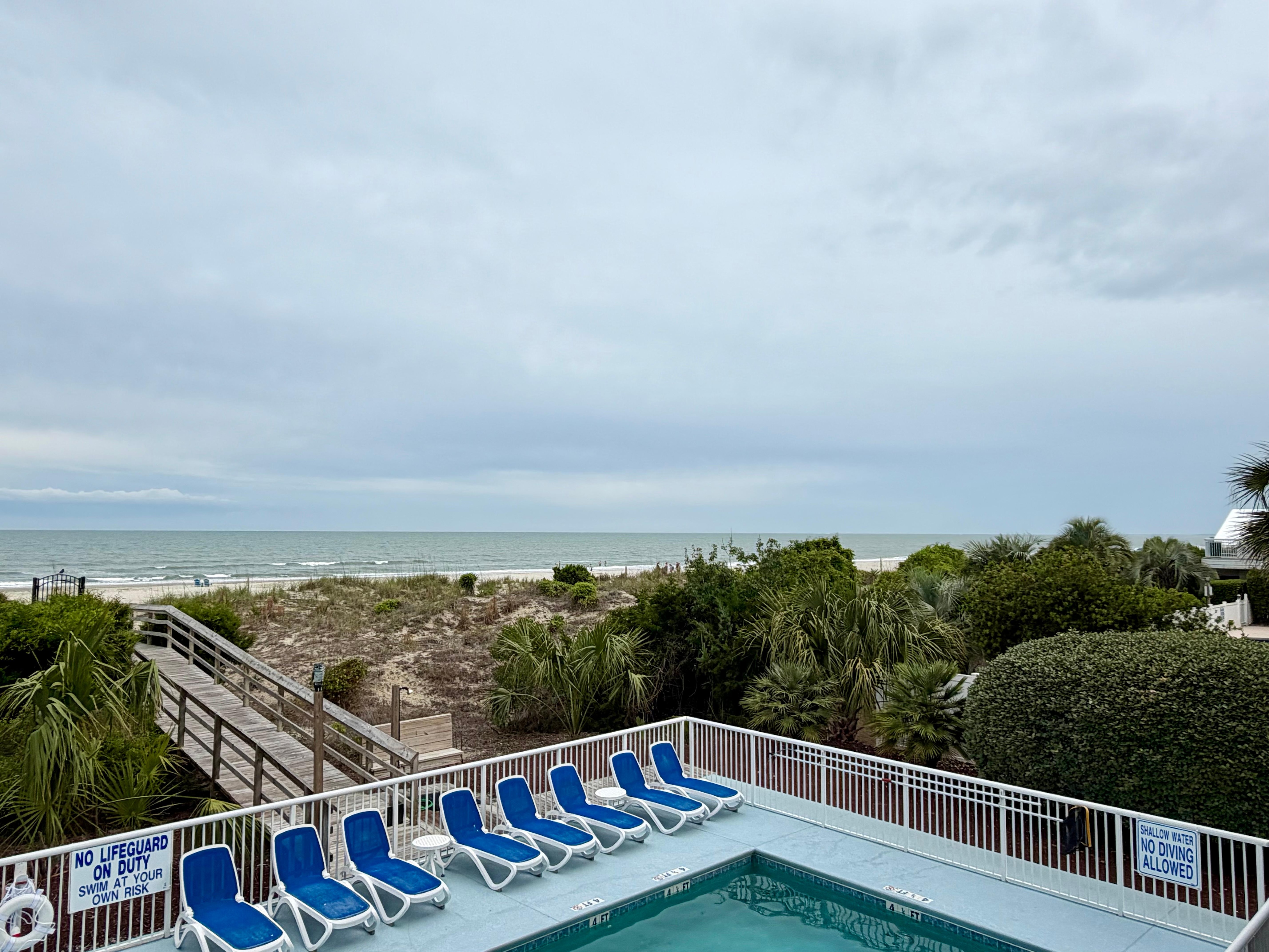 View from the covered back deck