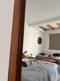 Marks on mirror.