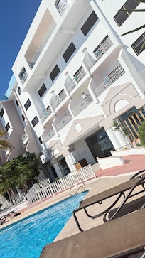 Back of hotel
