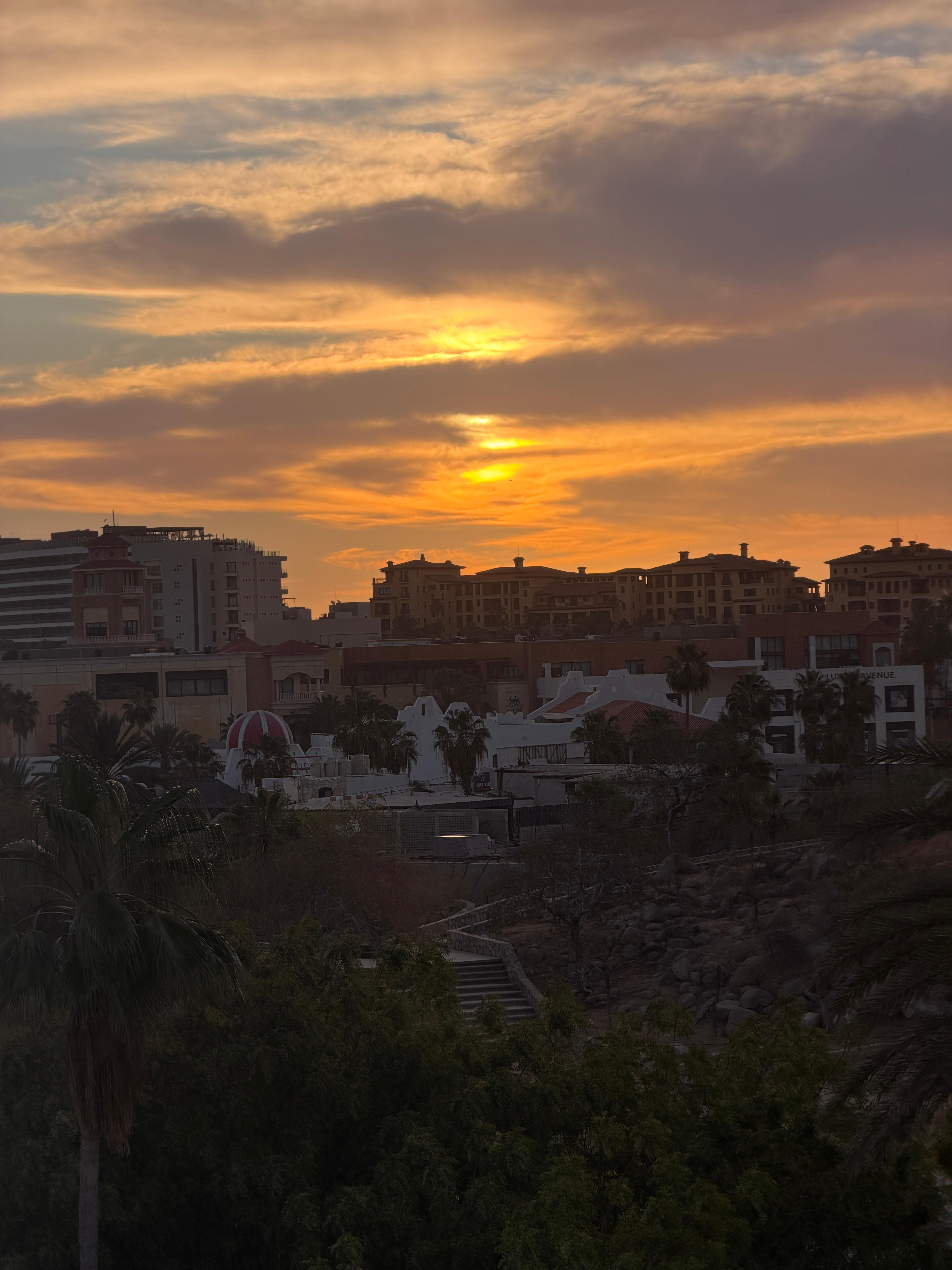 Sunset from the 5th floor. 