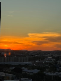 Por do sol na cobertura