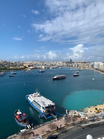 Udsigt fra restauranten hvor vi spiste morgenmad