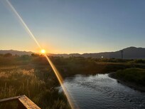 Picnic area behind our room