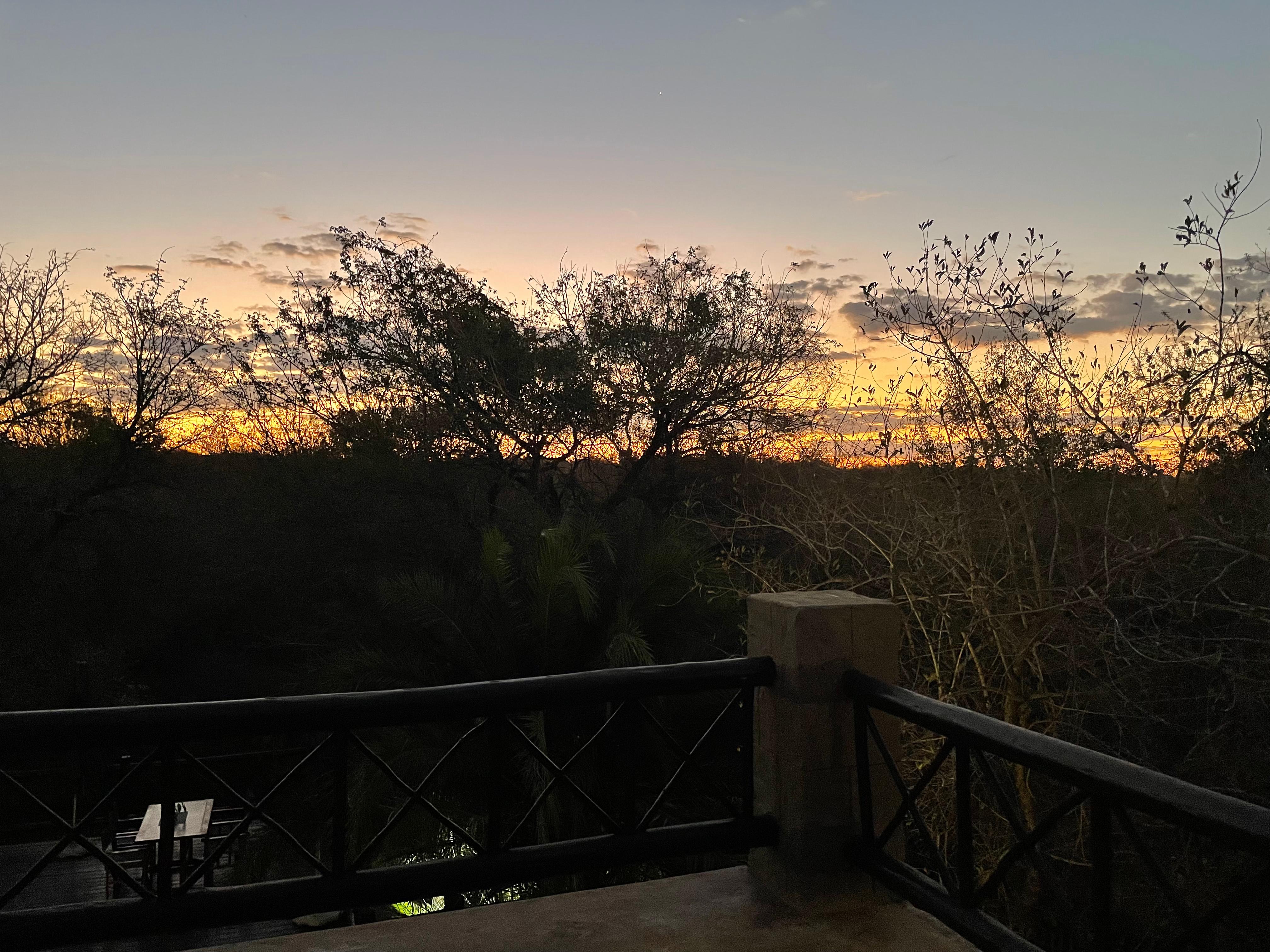 Sunset from by balcony