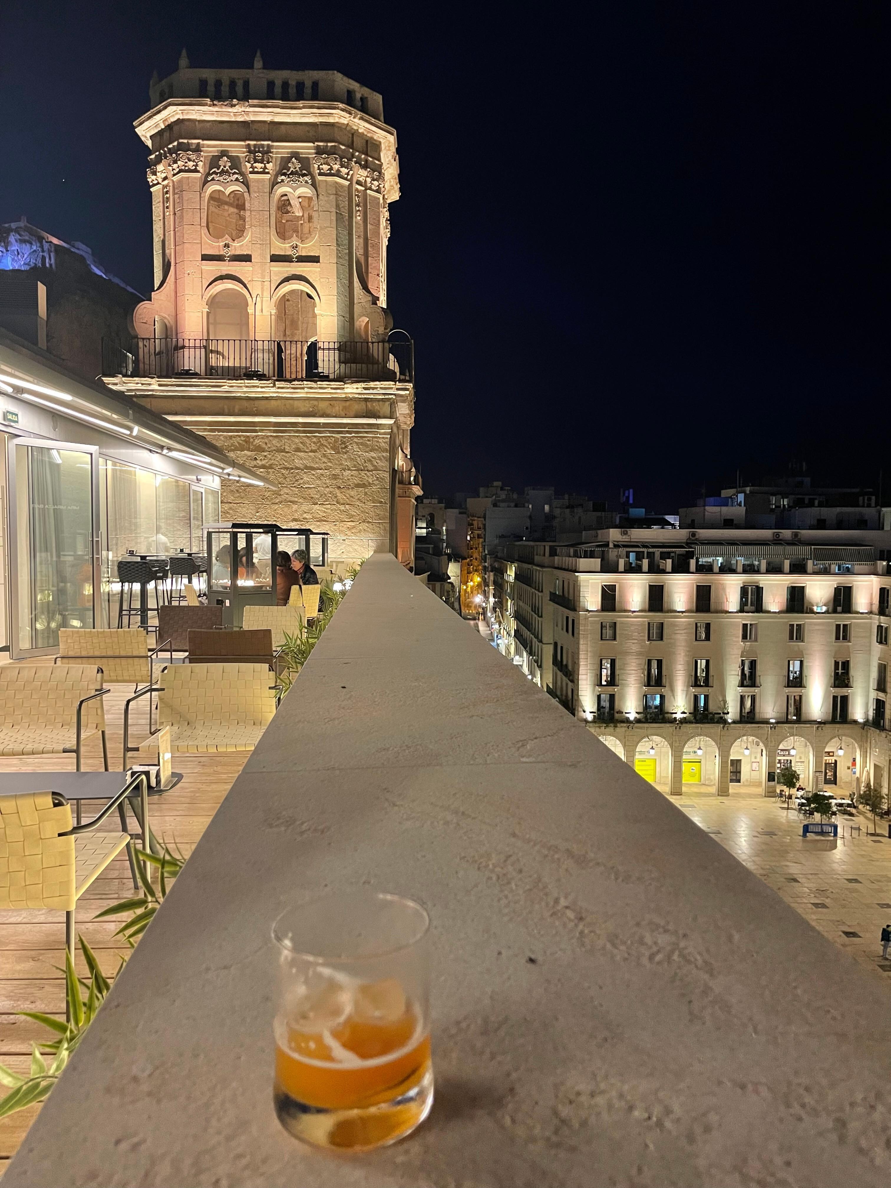 Hotellets tagterrasse