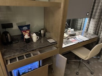Desk and Minibar